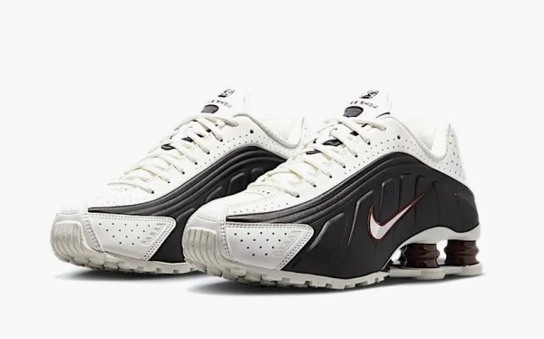 Nike Shox R4 Wmns Sail Fauna Brown Cream 