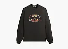 Kith x Batman Logo Vintage Long Sleeve Tee Black