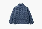 A Bathing Ape Denim Monogram Puffer Down Jacket Blue