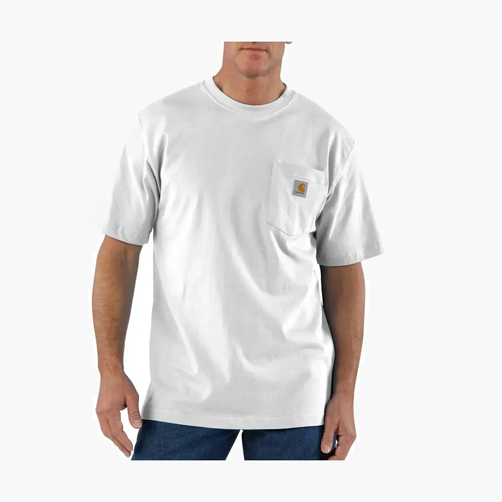 Carhartt K87 Heavyweight Pocket T-Shirt White