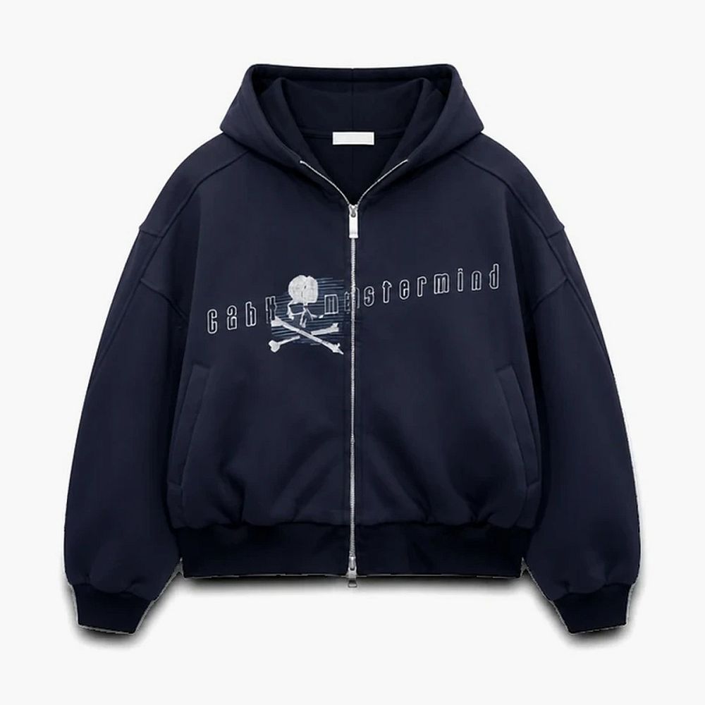 Худи C2H4 x Mastermind Japan Profile Zip Mist Navy
