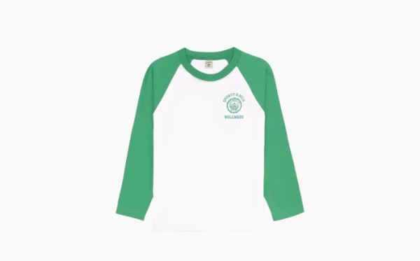 Sporty & Rich Ny Running Club Long-sleeve T-shirt White Green 