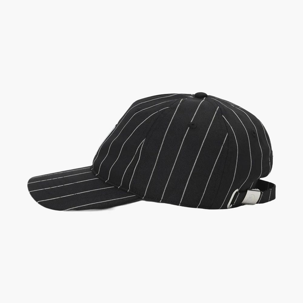 Carhartt WIP Pinstripe Baseball Cap Black