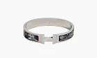 Hermès Bracelet Clic HH C'est la Fête Silver
