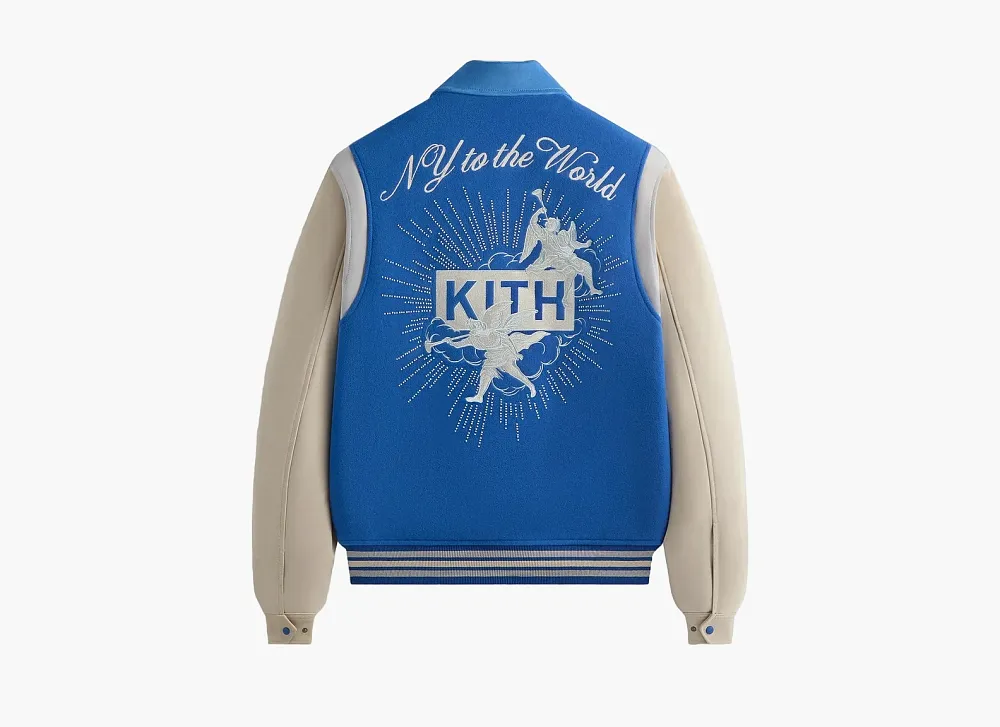 Kith Wool & Microsuede Varsity Jacket Cyclone