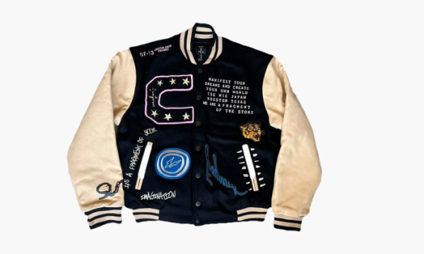 Travis Scott X Fragment Cactus Jack Jacket Manifest Letterman 