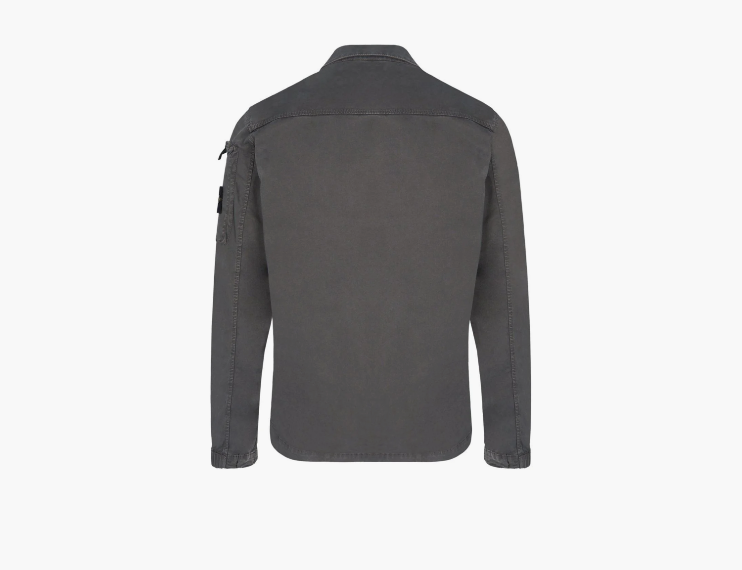 Stone Island Overshirt with Zip Fastening "Charcoal Grey" 