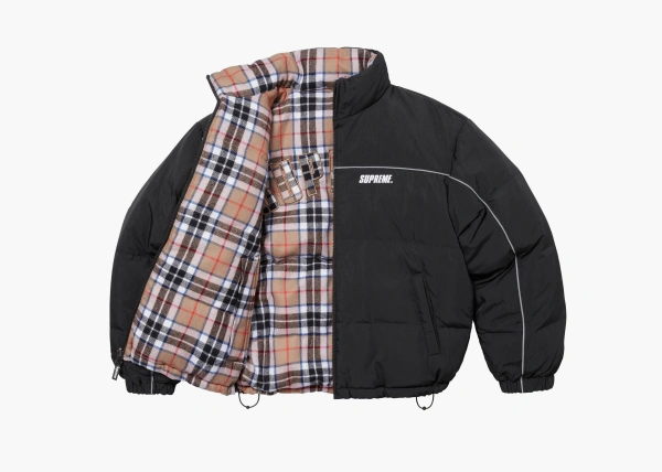 Supreme Reversible Puffer Jacket Black 