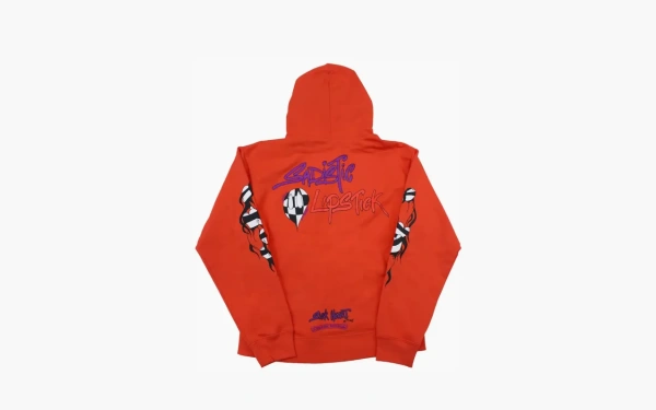 Chrome Hearts Matty Boy Sadistic Lipstick Hoodie Red/Orange 