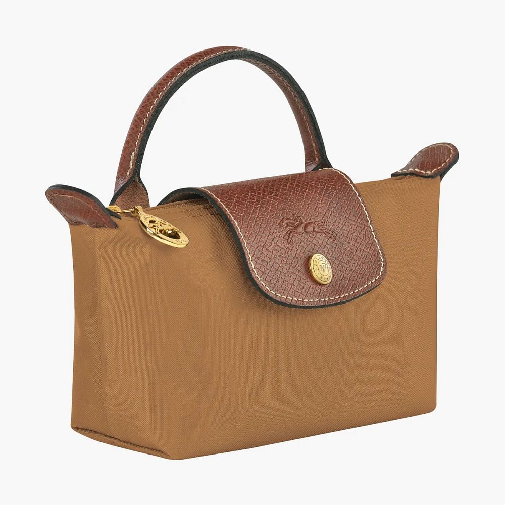 Longchamp Le Pliage Original Pouch With Handle Fawn