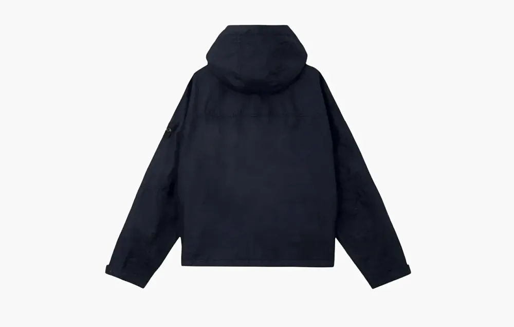 Stone Island Hooded Water Resistant Membrane Jacket Navy Blue