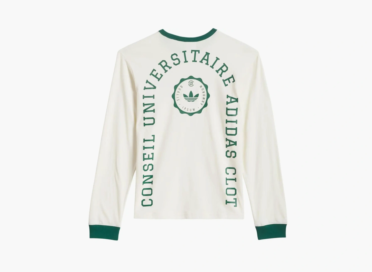 Adidas Originals x Clot Rib Long-Sleeved T-Shirt White 