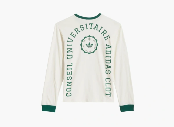Adidas Originals x Clot Rib Long-Sleeved T-Shirt White 