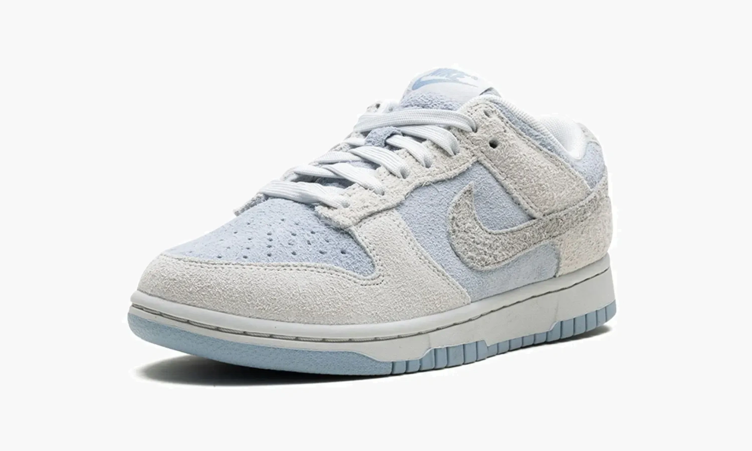 Nike Dunk Low WMNS Suede - Photon Dust / Light Armory Blue 