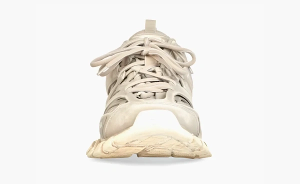 Balenciaga Track 1.0 Sneakers WMNS Faded Beige and White Mesh and Suede Like Fabric 