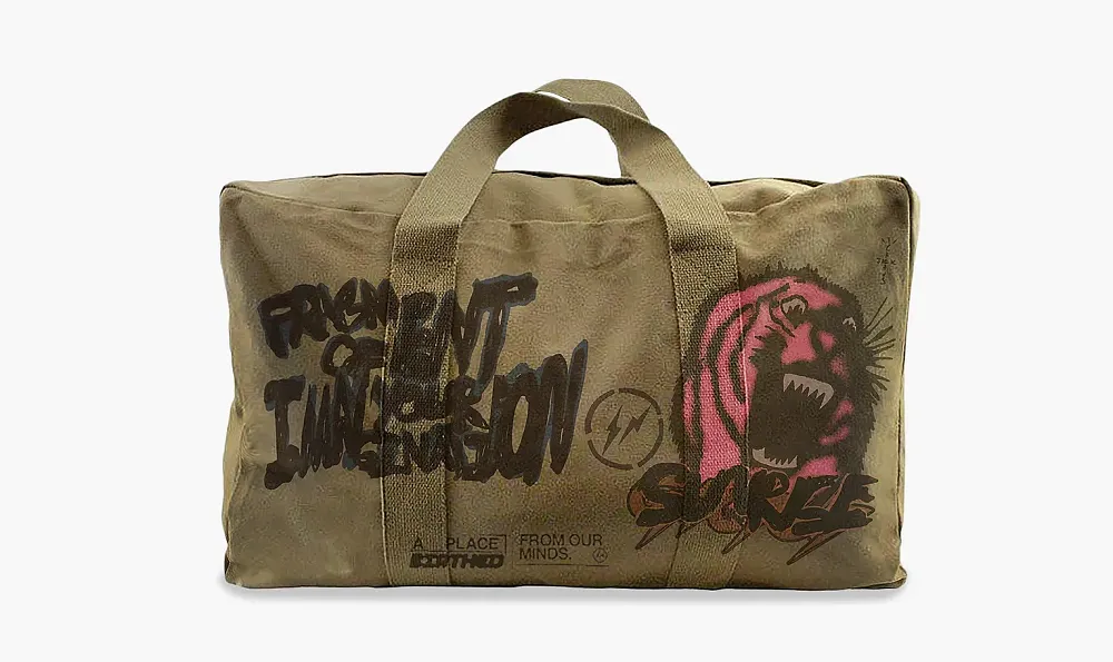 Cactus Jack by Travis Scott For Fragment Icons Duffle Olive