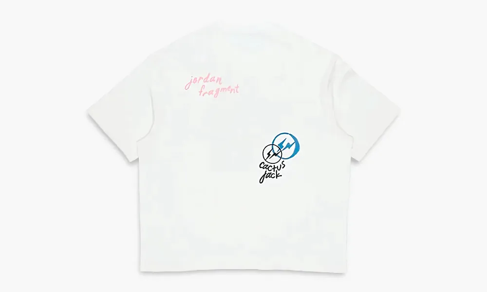 Travis Scott X Jordan X Fragment T-shirt White