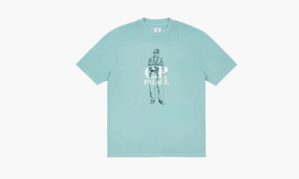 PALACE X C.P. Company T-shirt Blue 
