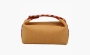 HERMES Canvas Toiletry Bag Regular Unisex Orange 