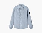 Stone Island Cotton Micro-Corduroy Overshirt Avio Blue