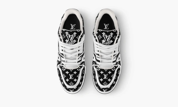 Louis Vuitton Trainer Black Monogram Textile 