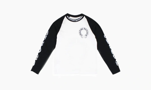 Chrome Hearts Horseshoe Baseball Shirt White / Black  Chrome Hearts Horseshoe Baseball Shirt White / Black
