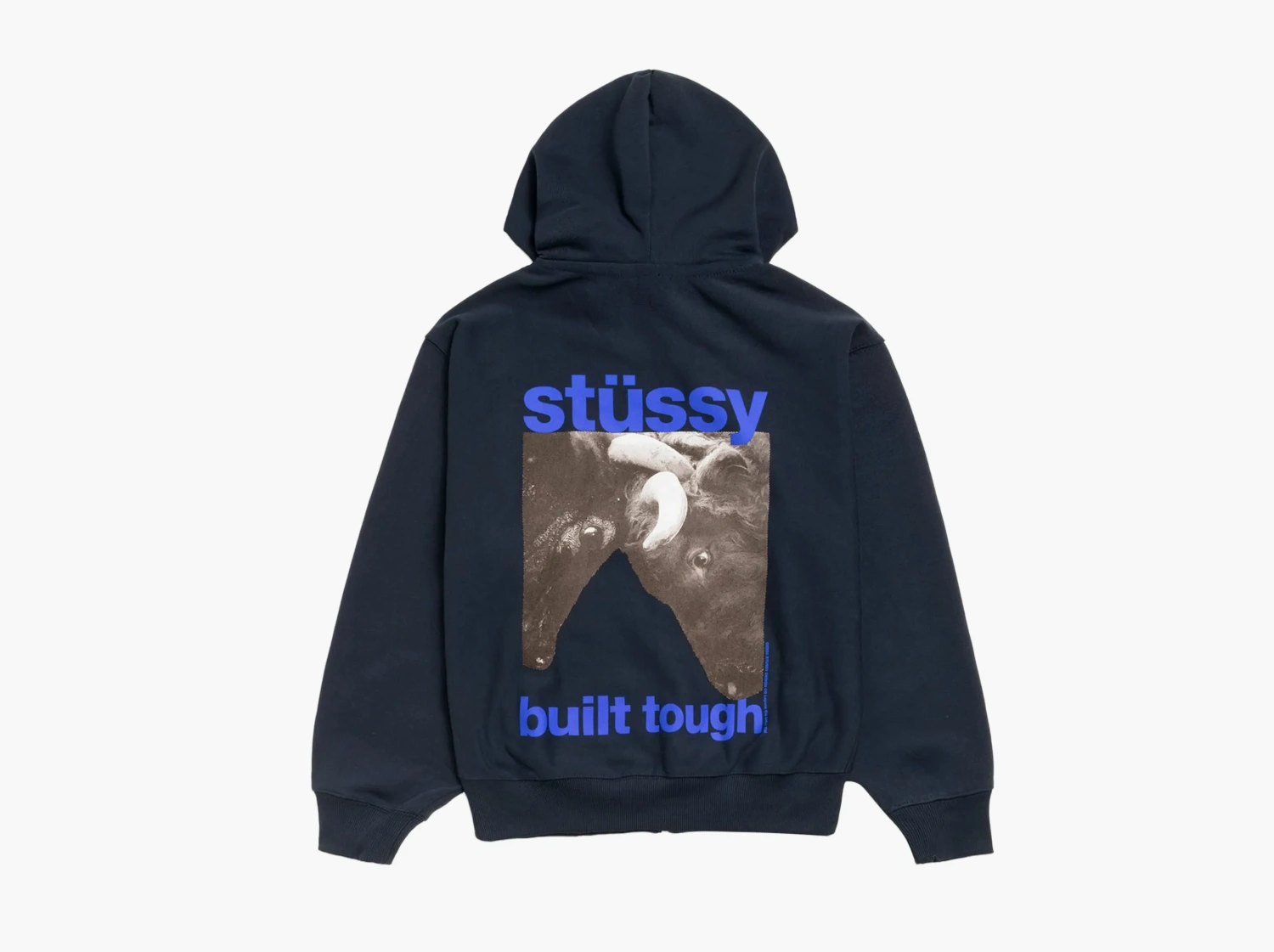 Stussy Built Tough Zip Hoodie Navy 