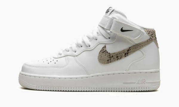 Air Force 1 '07 MID WMNS White Snake Swoosh 