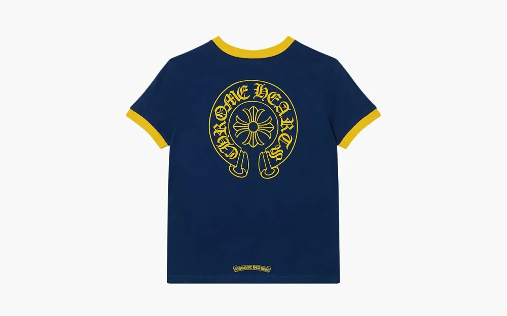 Chrome Hearts Roller Skates Horseshoe Tee Blue