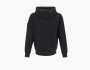Stone Island Organic Cotton Fleece Hooded Sweatshirt with Drawstring Hood and Zip Black 