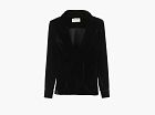 Saint Laurent Velvet Blouse Black