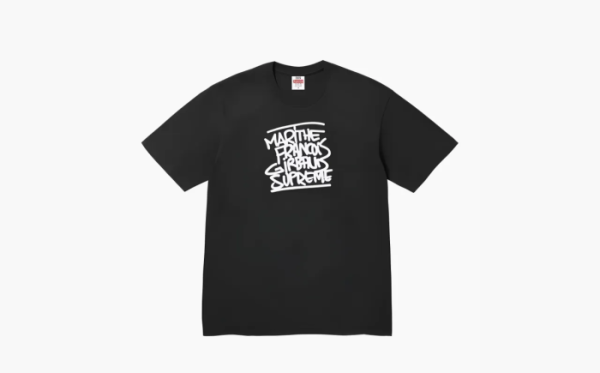 Supreme Marithé François Girbaud Collaboration T Shirts Unisex Black 