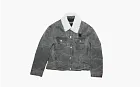 Acne Studios Faux Shearling Denim Jacket Back