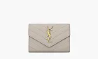 Saint Laurent Cassandre Grain De Poudre Envelope Wallet Small Blanc Vintage