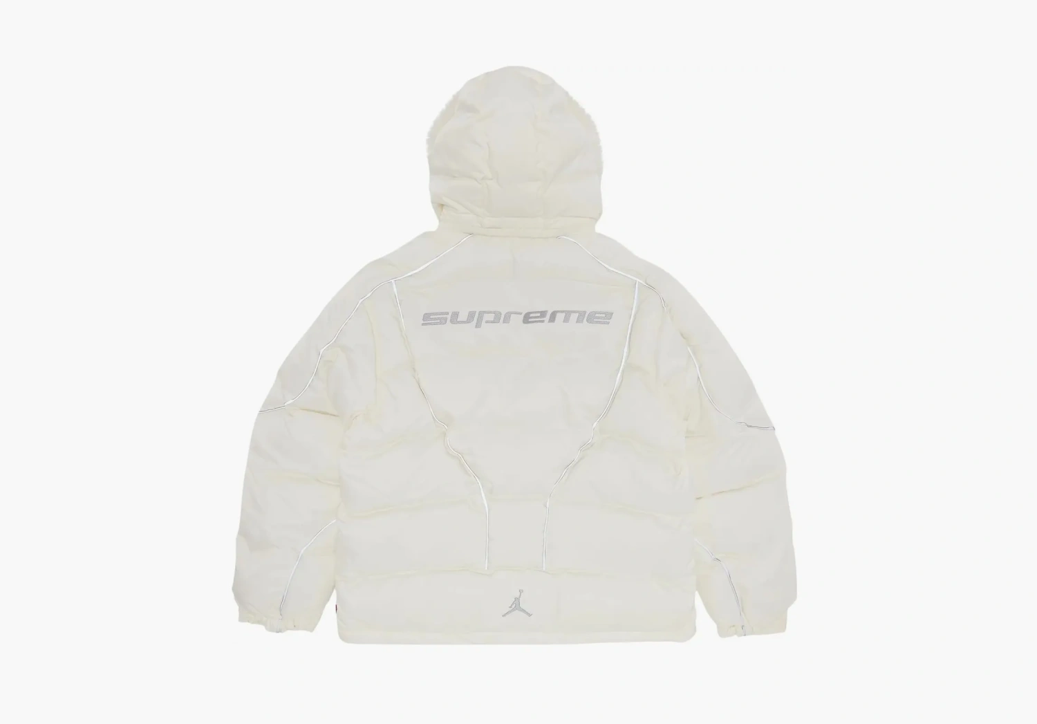 Supreme x Jordan Puffer Jacket White 