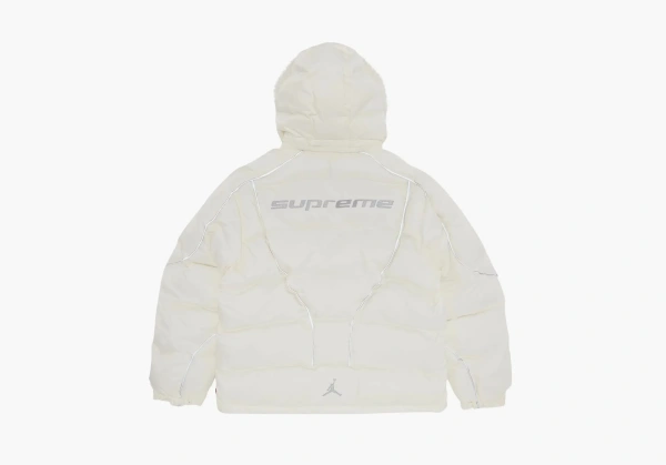 Supreme x Jordan Puffer Jacket White  Supreme x Jordan Puffer Jacket White