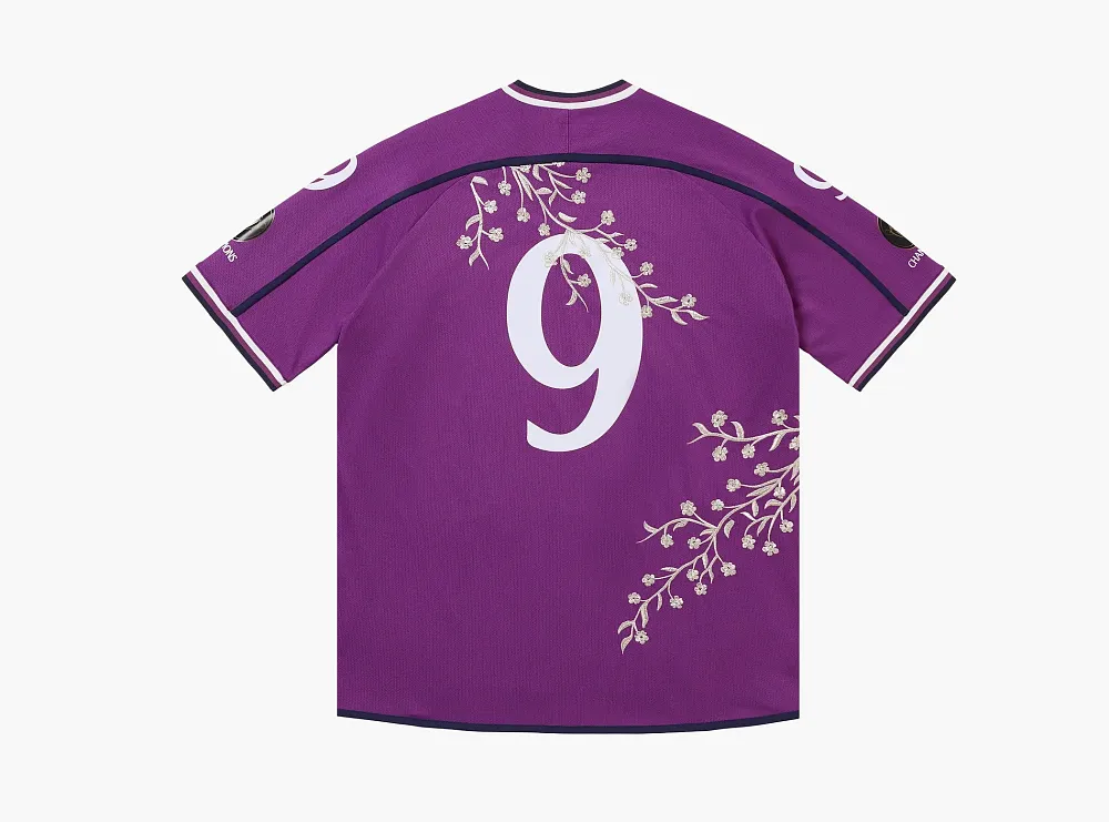 Supreme Floral Soccer Jersey Purple