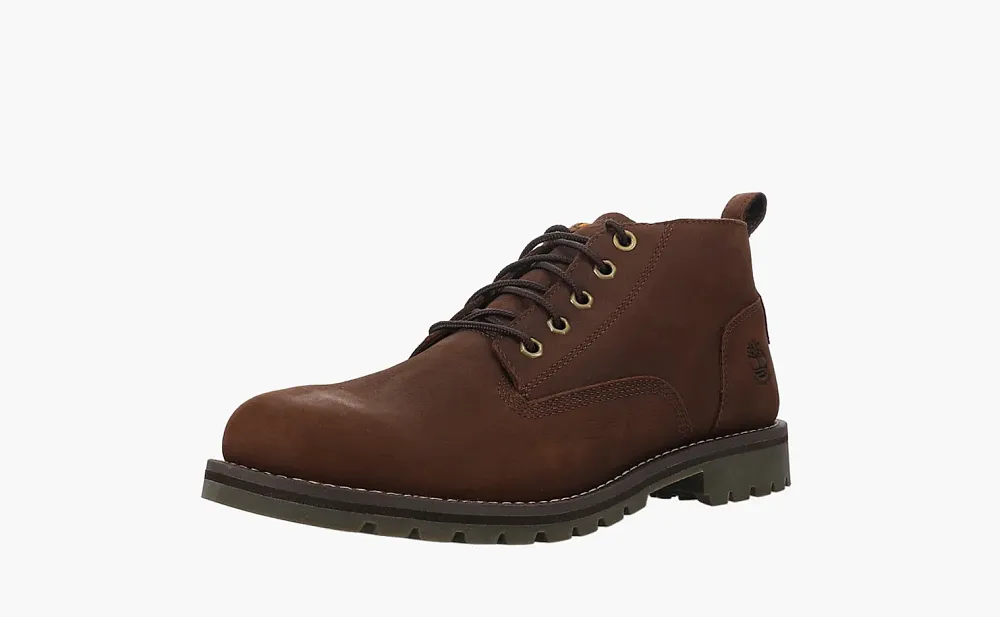Timberland Redwood Falls Waterproof Wide Fit Chukka Boots Dark Brown Full Grain