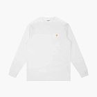 Carhartt WIP Chase Logo Long Sleeve White