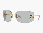 MU 54YS Sunglasses Gold Light Grey
