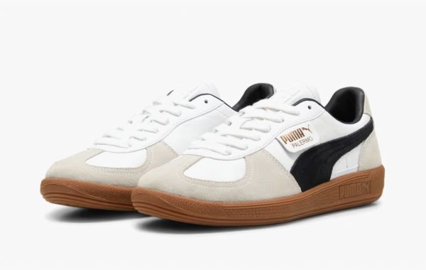 Puma Palermo Leather White Black Gum 