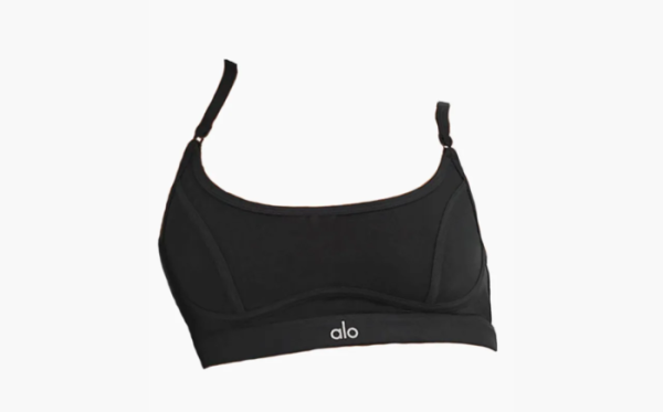 Alo Yoga Mesh Dream Glow Bra Black  Alo Yoga Mesh Dream Glow Bra Black