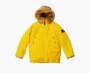 Supreme x Stone Island Formula Steel Reversible Faux Fur Parka Yellow 