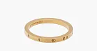 Maison Margiela Numerical Semi-Polished Gold Ring