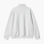 Carhartt WIP FW22 Half Zip American Script Sweatshirt - Ash Heather Logo 