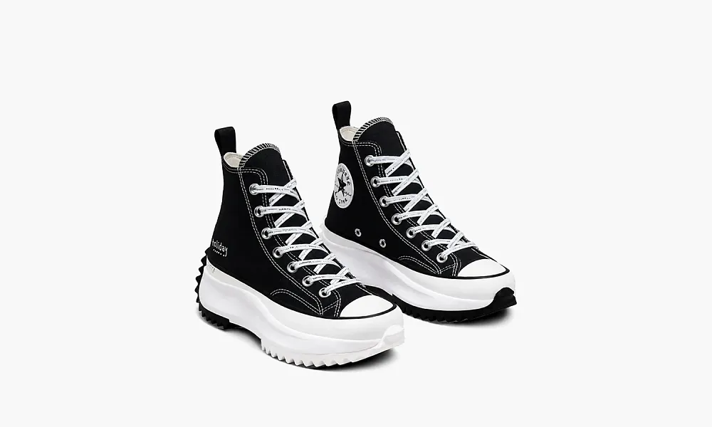 Converse Run Star Hike Hi Holiday Black White
