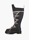 Rick Owens x Dr. Martens 1B60 Quad Sole Pentalace Boots Black