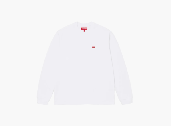 Supreme Small Box L/S Tee White 