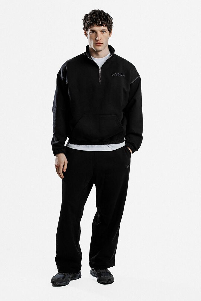 WYSION ZIP SWEATSHIRT ONYX BLACK