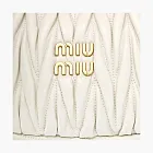 Miu Miu Wander Matelasse Nappa Leather Hobo Bag White